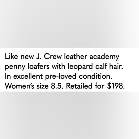 Like New: J. Crew Academy Penny Loafers (Retail $198) - Picture 8 of 8